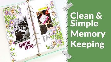 Clean and Simple Memory Keeping |  Inspired by A Card with Nathalie