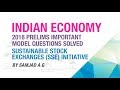 Sustainable stock exchanges sse initiative  prelims important model question solved  ekam ias