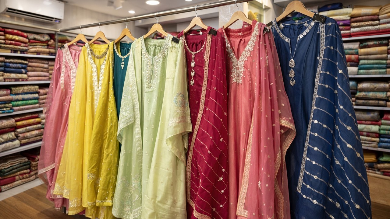 सूरत का सबसे बड़ा कुर्ती गोदाम  Premium 3 Piece Kurti Set In Wholesale | Designer Kurtis Wholesale