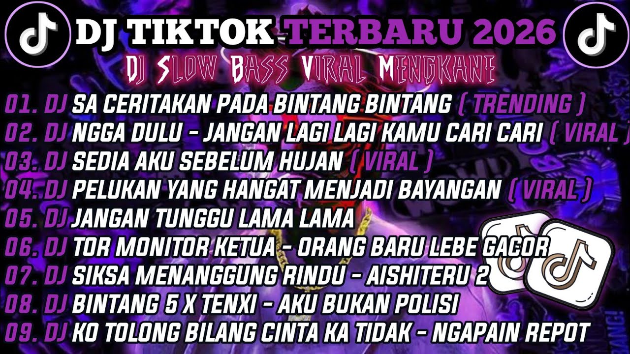 DJ TIKTOK TERBARU 2026-🎵DJ SA CERITAKAN PADA BINTANG X JANGAN TUNGGU LAMA LAMA- JAUH KO PERGI 🎵