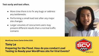 How do you conduct Load Testing to Ready your WordPress site for Viral Events with Tony Le