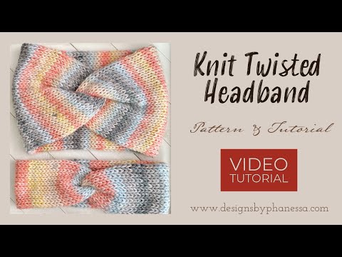 Knit Twisted Headband Pattern & Tutorial