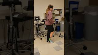 Famous forward bending of the trunk during mid and terminal stance as the hip is moved over the foot Profile