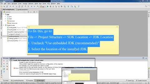 how to fix jdk error in android studio setup to android studio