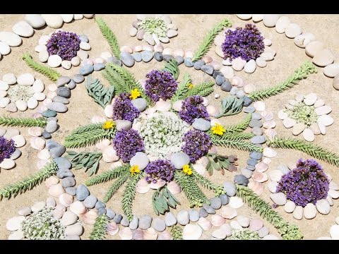 יצירת מנדלה מהטבע בים Mandala Art In Nature 