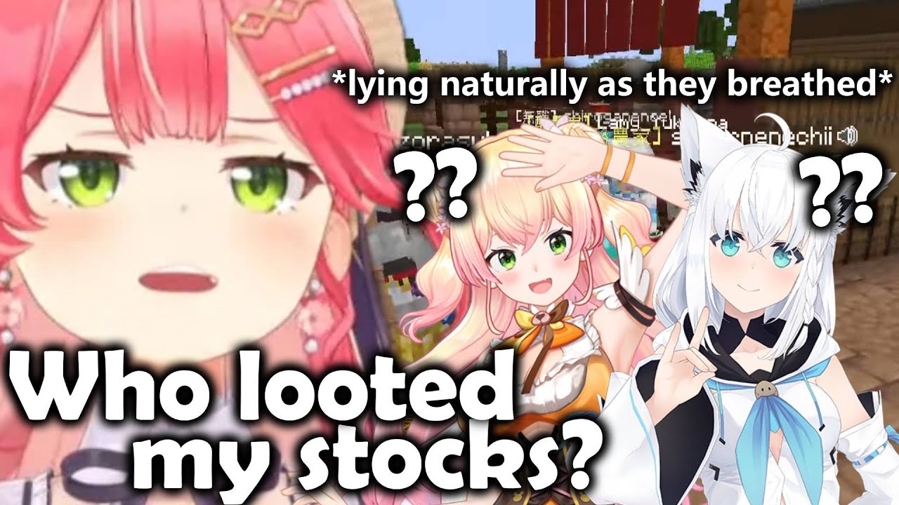 Фубуки и Нэнэ ведут себя так, будто ничего не произошло, после кражи акций Мико (Голографическая ...