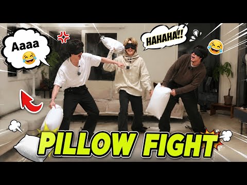 BTS pillow fight 😮 pt-2 @cutebtsdub7 
