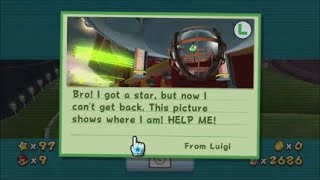 All three Hidden Luigi Stars - Super Mario Galaxy 3D All-Stars