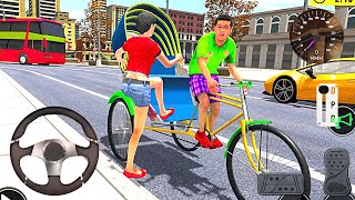 Bicycle Tuk Tuk Auto Rickshaw - New Driving Games - Real Modern City Tuk Tuk - Android Gameplay screenshot 3