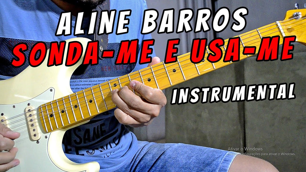 Aline Barros Sondame e Usame Instrumental Guitarra YouTube