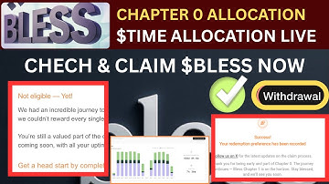 LIVE: Check $BLESS Chapter 0 Eligibility & Claim $TIME Rewards | Bless Network Updates