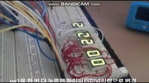 Atmega128을 이용한 전자시계