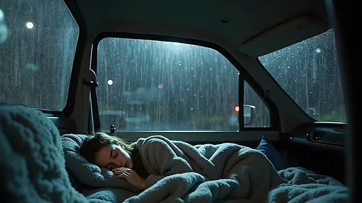 Leave It All To Sink Into Heavy Rain And Thunderstorms - Relax And Sleep In Cozy Car