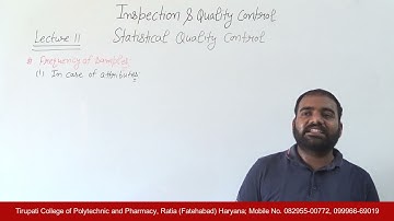 Inspection & Quality Control; Statistical Quality Control, Lecture 11 HD