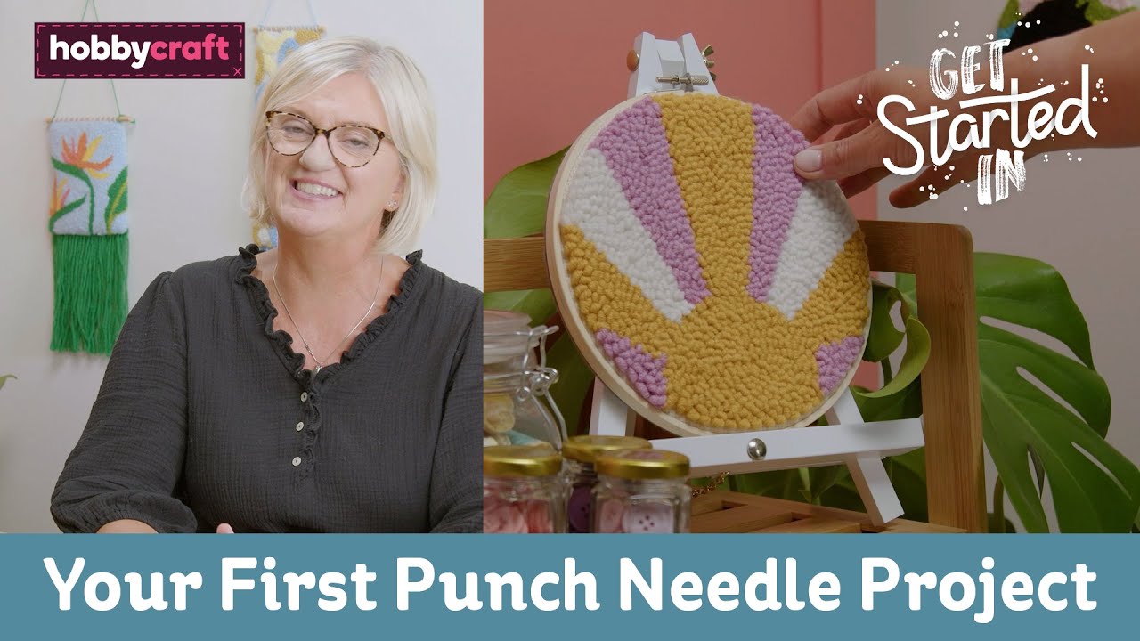 Punch Needle Beginner’s Project Tutorial Get Started in Punch Needle Hobbycraft YouTube