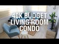 ₱ 40,000 Budget Living Room Condo | MF Home TV