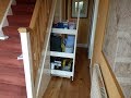 Under stairs pull slide out cupboard storage DIY project