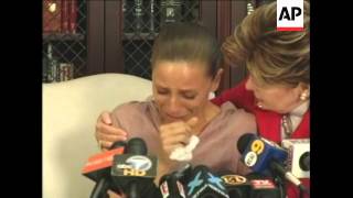 Former Lowe family nanny Laura Boyce and her attorney Gloria Allred speak to the media in L.A. Boyce