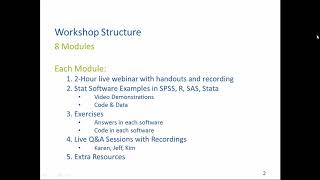 Analyzing Repeated Measures Data Workshop - Info Session - Sept 2017