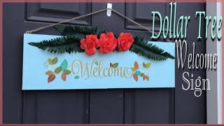DOLLAR TREE Welcome Sign DIY