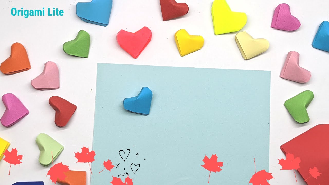 Origami Heart Notebook Paper YouTube