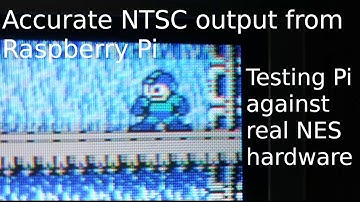 Accurate NTSC output from Raspberry Pi Composite out in 240p, testing Pi against real NES hardware