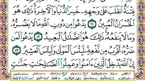 سورة الحج مجودة بصوت الشيخ محمد محمود الطبلاوى