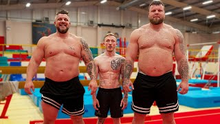 The WORLD'S STRONGEST MEN do GYMNASTICS (Heaviest Ever Backflip!!) by Nile Wilson 330,336 views 10 months ago 14 minutes, 57 seconds