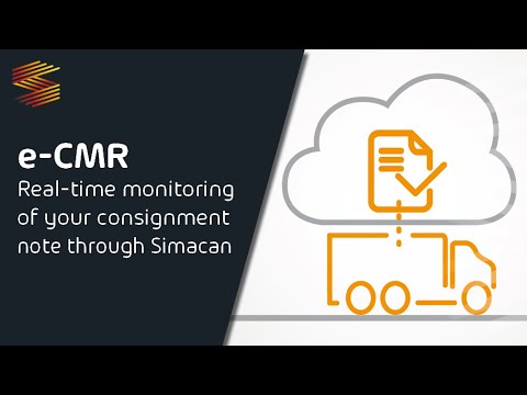 e-CMR: real-time monitoring of your consignment note through Simacan