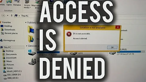 How to fix "Access is denied" on a Partition (Audio version)