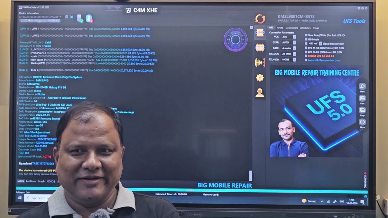 Samsung F14 5g A14 5g M145g Hang on Logo Restart Problem Fix by f64 Box 