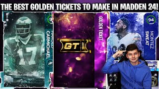 THE BEST GOLDEN TICKET PLAYERS TO MAKE IN MADDEN 24! by Zirksee 5,213 views 8 days ago 12 minutes, 58 seconds