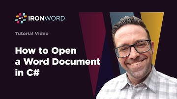 Tutorial   How to open Word Document in C# | IronWord