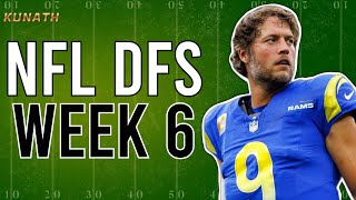 DraftKings NFL DFS Week 6: Top Picks, Values & Lineup Builder Strategy