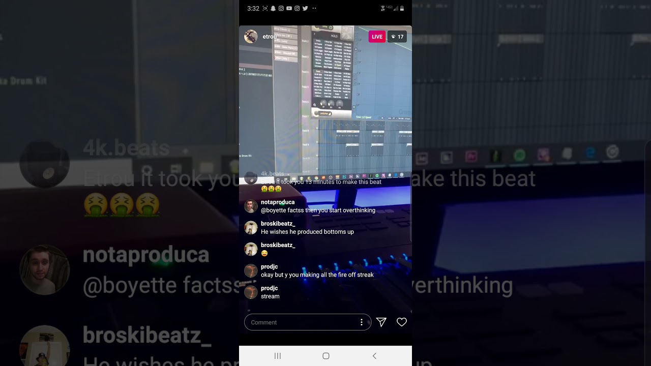 Internet money: Etrou makes beats on IG LIVE! secret sauce and screen reveal