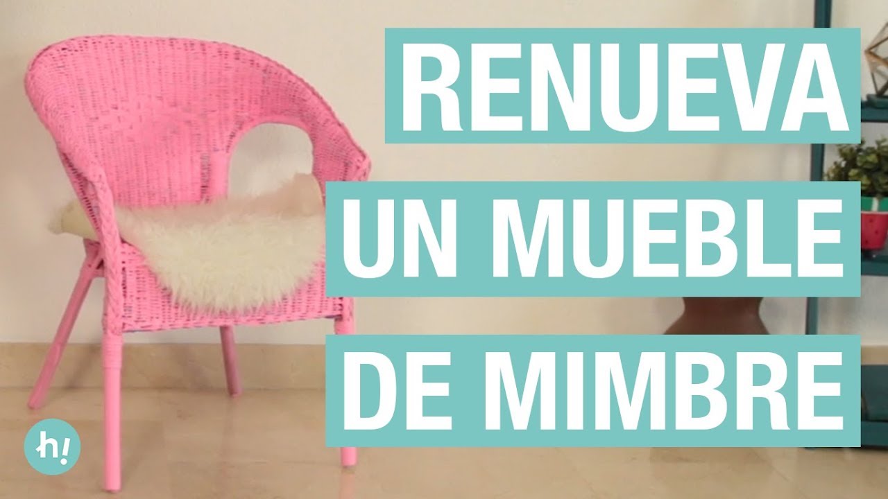 Goma de dinero Aleta Tormenta Cómo renovar una silla de mimbre · Handfie DIY - YouTube