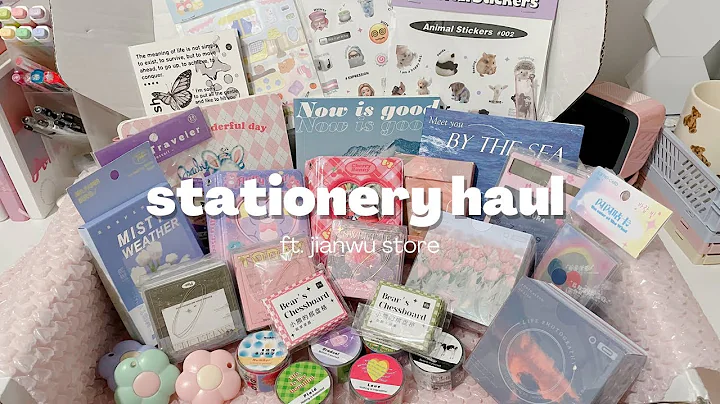 stationery haul ft. jianwu store | collect books, ...