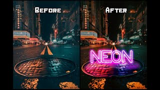 Picsart Editing How To Make Neon Text By Picsart نيون بيكس ارت Youtube