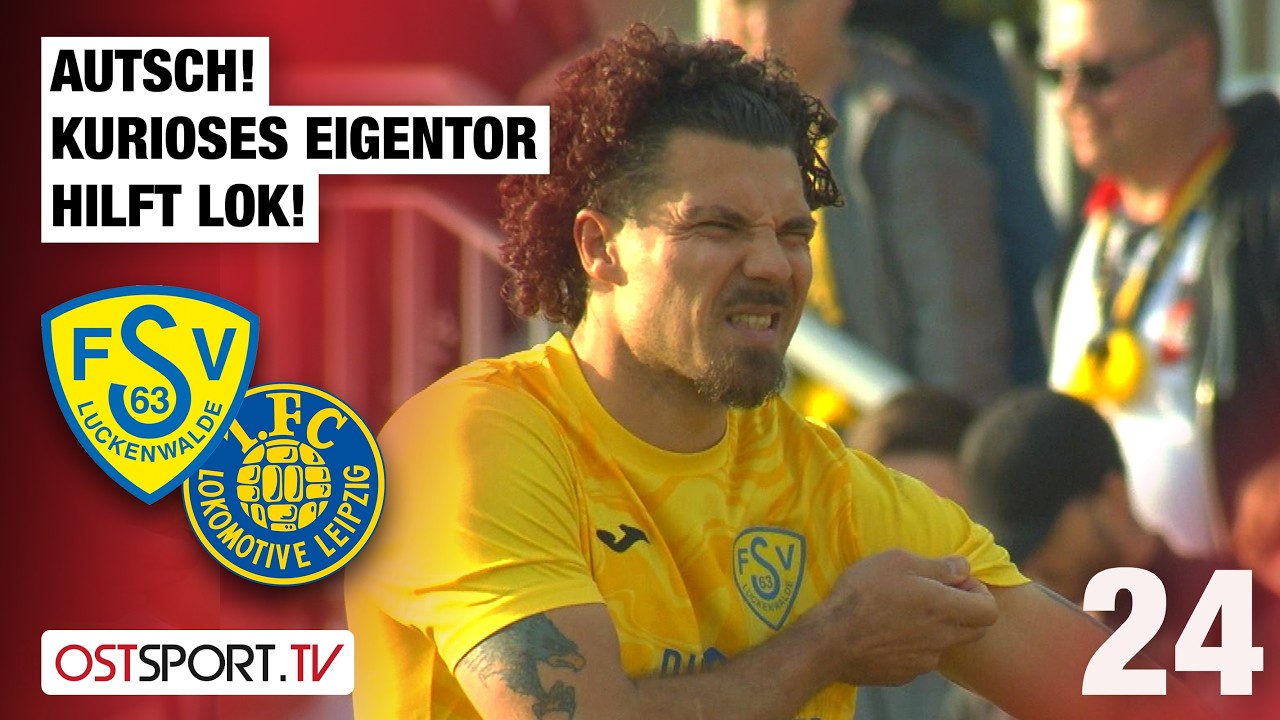 AUTSCH! Kurioses Eigentor hilft Lok: Luckenwalde - Lok Leipzig | Regionalliga Nordost