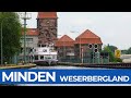 Minden |  Wasserstrassenkreuz per Schiff & Altstadt | Weser - Mittellandkanal