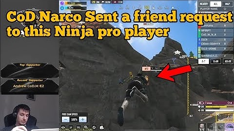 CoD Narco Sent a Friend request to this pro-Ninja Player on his Private Lobby Call of Duty: Mobile