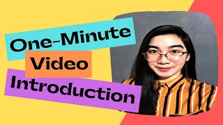 1-Minute Video Introduction | Freelancing | By Alyza Dianne Prestoza