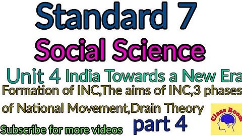 Standard 7 Social Science Unit 4 India Towards a New Era part 4