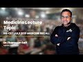 INI-CET JULY 2021 | 22  Recall Questions in Medicine | Dr. Thameem Saif | DBMCI