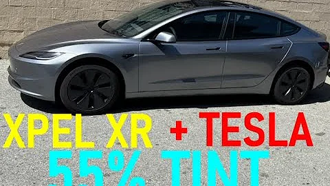 XPEL XR 55% Window Tint + TESLA 2025 Model 3 Quicksilver