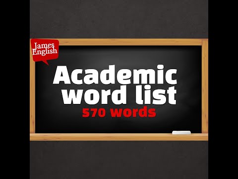 Academic Word List 570 Vocabulary
