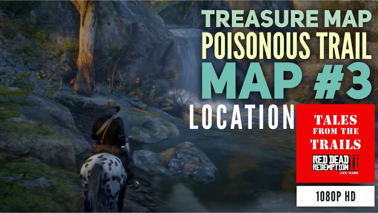 RDR2 The Poisonous Trails Treasure Map 3 Location 1080p HD Red rdr2-the-poisonous-trails-treasure-map-3-location-1080p-hd-red