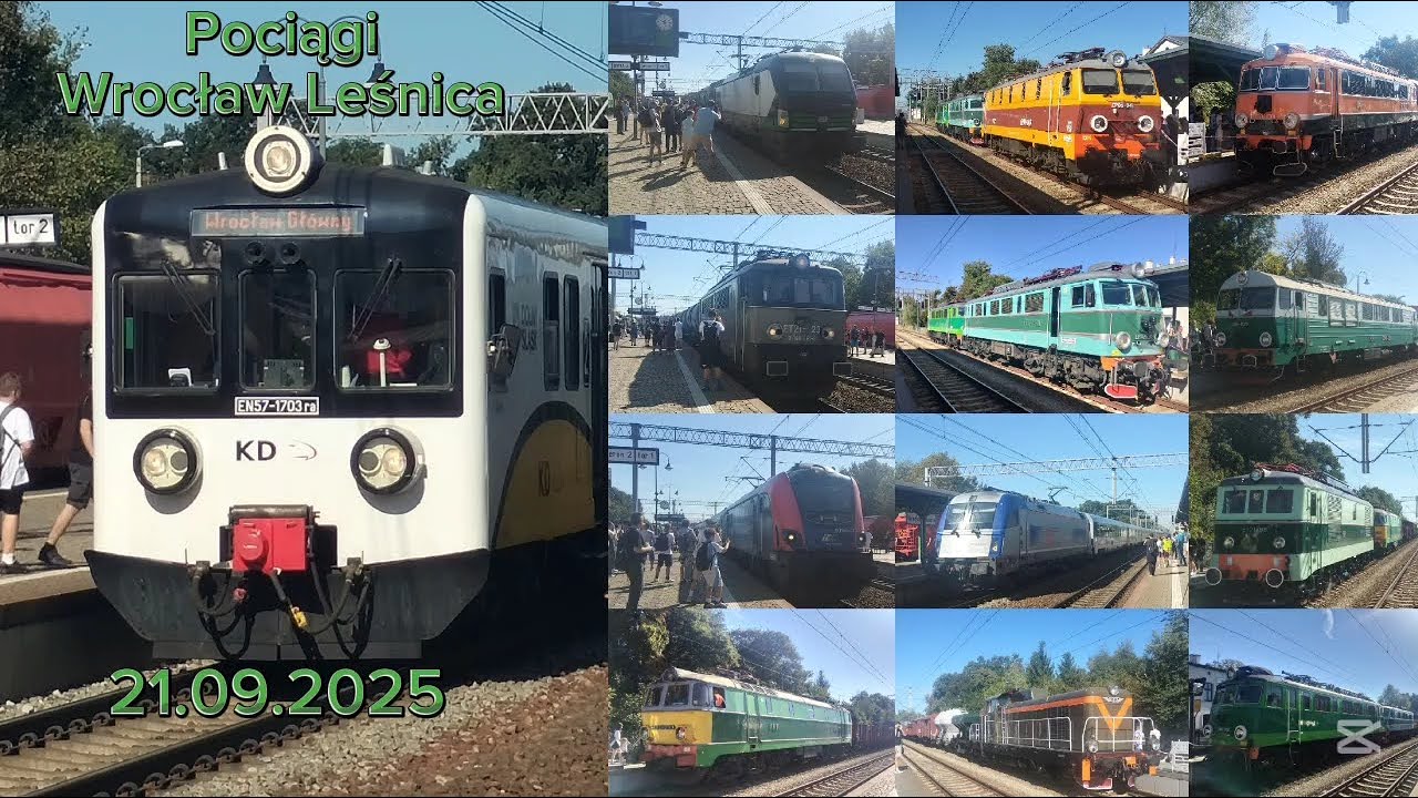 Pociągi Wrocław Leśnica 21.09.2025