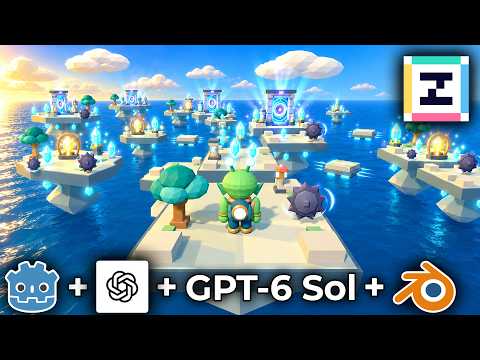 GPT-6 Sol + Blender MCP Are INCREDIBLE in Godot for 3D Games