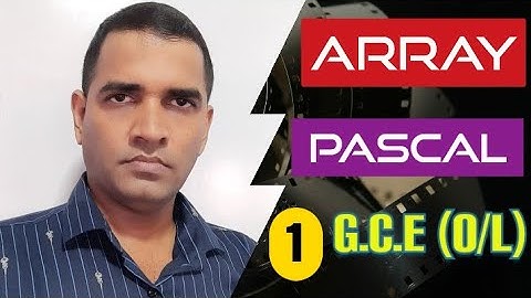 Grade 11 | ICT | Pascal | Array | Part 1